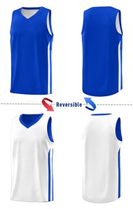 Camiseta de Baloncesto Reversible Elite, Uniforme de Baloncesto Personalizado por Sublimación, Camiseta de Equipo de Doble Cara sin Mangas, Ropa Deportiva de Alto Rendimiento - Product Image 6