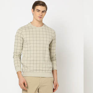 Sweat-shirt d'hiver décontracté pour homme en coton uni, coupe régulière, personnalisable, anti-boulochage, avec impression numérique sur l'épaule - Product Image 1