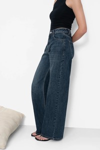 Women's Stretch Denim Jeans <b>Boot</b> Cut Knee Length Mid Waist Eco-Friendly Vintage Style Comfort-Stretch Soft Breathable - Product Image 3