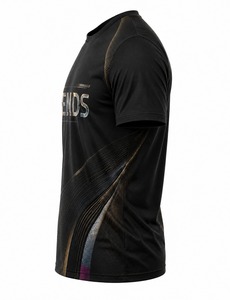 เสื้อยืดแขนสั้นผู้ชายพิมพ์ลาย ดีไซน์เรียบง่าย แห้งเร็ว ระบายอากาศได้ดี เป็นมิตรกับสิ่งแวดล้อม ทรงโอเวอร์ไซส์ สวมใส่สบาย คอกลม ผ้าฝ้ายถัก - Product Image 5