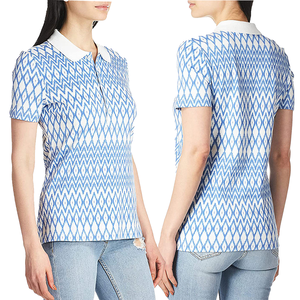 เสื้อโปโลสตรีแขนสั้นพิมพ์ลายโลโก้ตามสั่ง โรงงานผลิตโดยตรง ผู้จัดจำหน่ายเสื้อโปโลกอล์ฟสตรีรุ่นล่าสุดตามสั่ง - Product Image 5