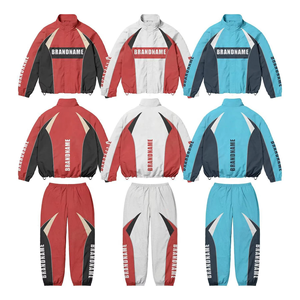 Ensemble de survêtement unisexe personnalisé pour adolescents, coupe-vent léger et respirant en nylon, avec sweat à capuche zippé et short - Product Image 5
