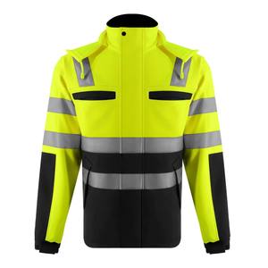 Chaqueta de Seguridad para Hombre, Reflectante, Resistente, de Alta Visibilidad, para Trabajo Industrial, Construcción y Exteriores - Product Image 3