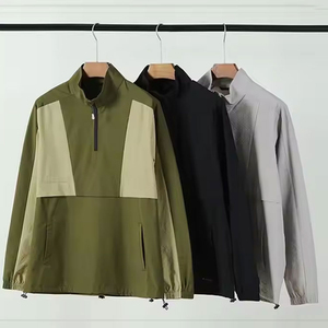 Veste coupe-vent pour homme en gros, mode décontractée, logo personnalisé, coupe ajustée, imperméable, vêtements de sport d'extérieur pour homme - Product Image 3