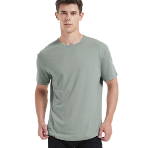 เสื้อยืดคอกลมแขนสั้นผ้าคอตตอนผสมสำหรับผู้ชาย สวมใส่สบาย ระบายอากาศได้ดี เรียบง่าย เหมาะสำหรับใส่ในชีวิตประจำวัน ออกกำลังกาย และเดินทาง - Product Image 4