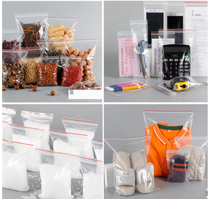 Premium Odorless Transparent Plastic <b>Zip</b> Lock <b>Bags</b> Custom Size Multi-Purpose For Food Storage and General Packaging - Product Image 4