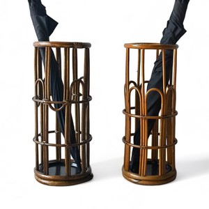 Hand woven rattan storage <b>baskets</b> for umbrellas <b>display</b> open weaving design umbrella <b>basket</b> - Product Image 5