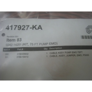 ชุดอุปกรณ์ปั๊ม AMAT 0242-14251 ขนาด 75 ฟุต EMO - อุปกรณ์และอะไหล่เซมิคอนดักเตอร์ระดับโลกที่เชื่อถือได้ - Product Image 4