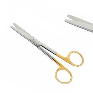 Ciseaux Mayo droits de 6 pouces de qualité supérieure A+ en acier inoxydable pour dissection, à extrémités émoussées, par Hosanna Surgical HS-0426-216 - Product Image 1