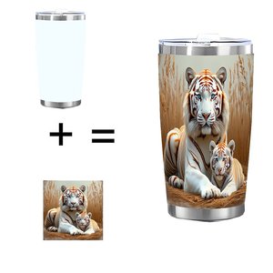 Stainless Steel Tumbler 20oz Double Wall Silver Plated Travel Mug Heat Retention <b>Insulated</b> <b>Cup</b> - Product Image 1