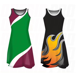 Proveedor Mayorista de Vestidos de Tenis Transpirables de Secado Rápido con Serigrafía para Mujer, Logotipo Personalizado, Uniforme de Netball Elástico en 4 Direcciones - Product Image 3