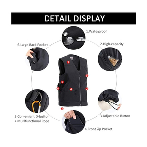 Softshell <b>dog</b> handling vest Modern design <b>dog</b> vest Zip pockets for <b>dog</b> handling Carabiner hook for outdoor use - Product Image 5