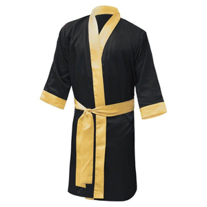 Custom Martial Use High Quality Boxing Gown for Kick Boxing Training Comfortable Breathable Polyester All Seasons Cheap Price - Product Image 3