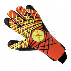 Gants de gardien de but de football professionnels en caoutchouc injecté, paume en latex antidérapante, protection complète des doigts, respirants, avec boucle arrière. - Product Image 2