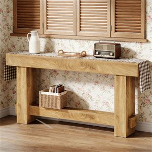 Consolle in Legno Stile Moderno Rustico per Soggiorno e Ingresso - Product Image 1