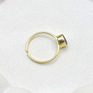 Natural Emerald <b>Adjustable</b> <b>Ring</b> Gold Plated Collet Set Gemstone Handmade May Birthstone Boho Statement <b>Ring</b> Gift for Women - Product Image 4