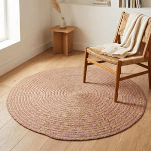 Tapis rond en jute de luxe avec bordure tressée artisanale pour collections d'intérieur haut de gamme - Product Image 3