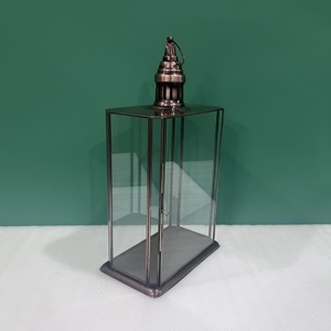 Modern Metal Glass <b>Lantern</b> Candle Holder Decorative Tabletop <b>Lantern</b> for Home Wedding Ramadan Christmas Decor - Product Image 5