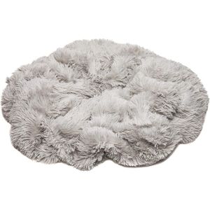 Coperta in Finta Pelliccia Lunga Premium Grigio Chiaro 127 x 165 cm, Morbida e Soffice per Letto o Divano - Product Image 1