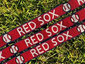 Sangle de sac à main perlée Boston Red Sox, Sac à main transparent, Fait main, Bandoulière, Épaule, Approuvé pour les stades, Jour de match, MLB, Remise de diplôme, Moth - Product Image 5