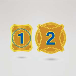 Ceinture de championnat de lutte poids lourd mondial UPW, quatre plaques latérales, sangle bleue, métal doré, laiton, zinc - Product Image 4