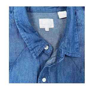 เสื้อเชิ้ตยีนส์ทรงหลวมสไตล์วินเทจลำลองสำหรับผู้ชาย ไซส์ผู้ใหญ่ ติดกระดุม เหมาะสำหรับฤดูร้อน - Product Image 6