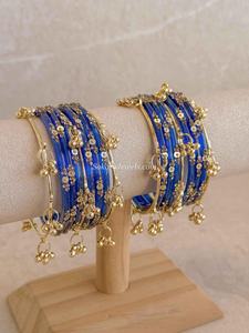 New Arrival Professional Handcrafted Silver Plated Pearl Kashmiri Ghungaro <b>Bangles</b> Churiyan Sets Trendy <b>Indian</b> Wedding - Product Image 6