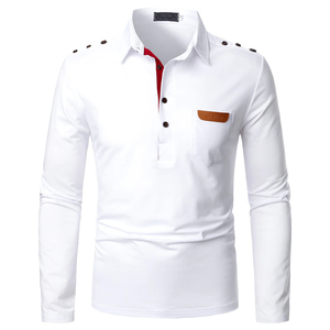 Nouvelle Arrivée : Polos Homme 100% Coton à Manches Longues avec Étiquette Personnalisable – Idéal pour l'Été et les Tenues Décontractées en Extérieur - Product Image 6