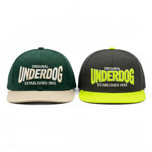 Gorra Snapback Original Underdog con Bordado 3D, Visera Verde Beige, Unisex, Estilo Urbano, Casual, para las Cuatro Estaciones - Product Image 4