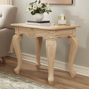 ชุดขาเฟอร์นิเจอร์ไม้สำรอง ดีไซน์แกะสลักทรงกลมและทรงเรียว สำหรับตู้ โต๊ะ เตียง ไม้เนื้อแข็งคุณภาพพรีเมียม ตกแต่งบ้าน - Product Image 4