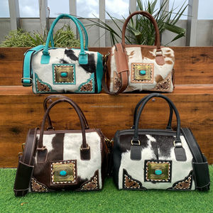 Manufacturer Custom Designer 2025 Mini Cowhide <b>Duffel</b> for <b>Men</b> & Women Genuine Tooled Leather Travel Luxury Weekend Overnight <b>Bag</b> - Product Image 4