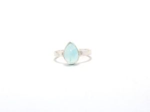 แหวนเงินแท้ 925 ประดับพลอยแควอตซ์สีฟ้า ดีไซน์ทันสมัย สำหรับผู้หญิง - Product Image 3