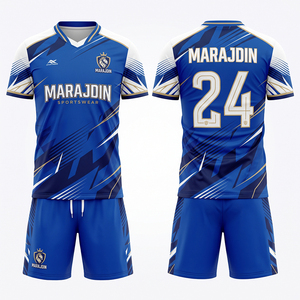 Tenue de football personnalisée pour équipe, uniforme de club vierge pour hommes, manches régulières, polyester respirant, vente en gros Australie - Product Image 6