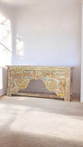 La Mejor Colección de Mesas de Consola Decorativas de Madera Pintadas a Mano, Diseño Tradicional, Arte Antiguo del Himalaya - Product Image 3