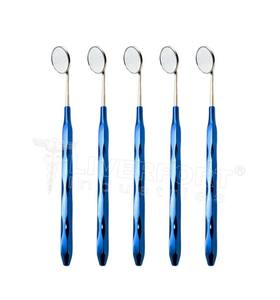 Juego de Espejos Dentales LIVER FORT INDUSTRIES, 5 Piezas, Plateados y Dorados, Manuales, Certificados CE, Acero Inoxidable Clase II, Modelo de 1 Año - Product Image 3