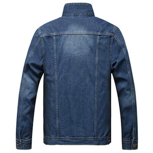 Outfitize International Wholesale <b>Mens</b> <b>Denim</b> <b>Jacket</b> with Side Pockets Functional Design Casual Blue Jean <b>Jackets</b> - Product Image 6