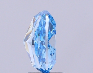 3.00 Carat vs2 Lab Grown <b>Cushion</b> Cut Blue Diamond IGI Certified Polished CVD Loose Diamond for Jewelry Making - Product Image 3