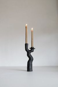New Arrival Artistic Black Metal Candle <b>Stand</b> <b>Tree</b> Branch Design Decorative Taper Candle Holder Home Decor - Product Image 1