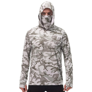 บริการ OEM แบบปรับแต่งได้ เสื้อฮู้ดตกปลา น้ำหนักเบา โพลีเอสเตอร์ 100% สินค้ามาใหม่ MOQ ต่ำ เสื้อผู้ชาย แห้งเร็ว ระบายอากาศดี UPF 50 - Product Image 3