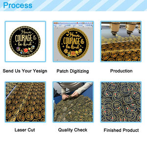 Patchs thermocollants en jean personnalisés avec broderie, logo, pour équipe, groupe, DIY, à crocheter ou à coller, pour vêtements, vestes, chapeaux - Product Image 3