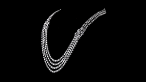 Collar de Diamantes Cultivados en Laboratorio con Corte Rosa, Certificado por IGI, Plateado en Rodio, para Mujer, de Lujo, para Compromiso o Fiesta - Product Image 3