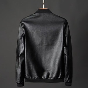 Best Quality Men's Genuine <b>Leather</b> <b>Jacket</b> for Fall and <b>Winter</b> High Street Style Plain Dyed - Product Image 4
