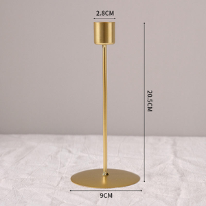 MAXERY - Portavelas Cónicas Doradas de Lujo, Portavelas de Metal de Latón/Aluminio para Centro de Mesa de Boda, Decoración del Hogar, Fiestas - Product Image 4