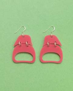 Boucles d'oreilles créoles en résine, nouveau design multicouche avec perles pendantes, bijoux fantaisie en résine pour femme, idéal pour les soirées - BY HF CRAFTS - Product Image 1