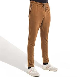 Men's Brown Cotton Sweatpants Elastic Waist Drawstring Casual Pants With Side Pockets Autumn Wear men's pants - Product Image 5