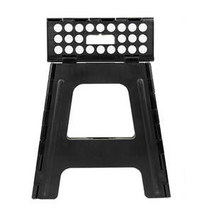<b>Foldable</b> Lightweight Durable Portable 16-inch Plastic <b>Step</b> <b>Stool</b> with Handle Anti-slip Dots for School Home Use Children Adults - Product Image 4