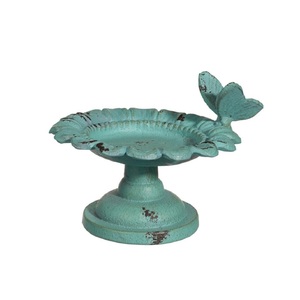Nouvel Arrivage : Bain d'oiseaux en métal pour jardin, mangeoire et bain d'oiseaux en fer forgé pour extérieur, autoportant et fait main - Product Image 4