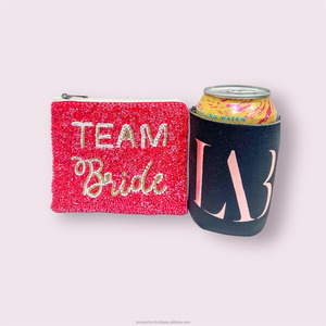 Bolsa de Mano con Cuentas para Equipo de Novia, Bolso de Mano Portátil Bordado Personalizado para Fiesta de Bodas, Despedida de Soltera, Bolso de Seda para Mujeres y Niñas - Product Image 6