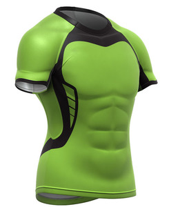 เสื้อยืดกีฬาผู้ชาย แห้งเร็ว โพลีเอสเตอร์ สำหรับออกกำลังกายในยิม - Product Image 4