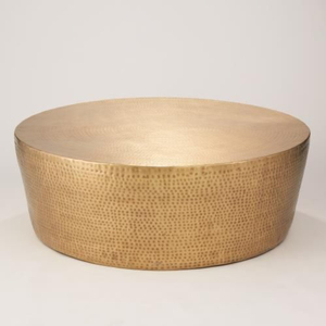 Trending Factory Direct Aluminum Drum Coffee <b>Table</b> Customizable <b>Round</b> Metal Mesh Center <b>Table</b> for Home Furniture & Hotel Pro - Product Image 2